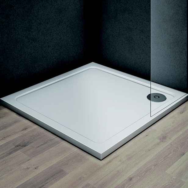 Olsen spa Čtvercová mramorová sprchová vanička VENETS  90 x 90 cm