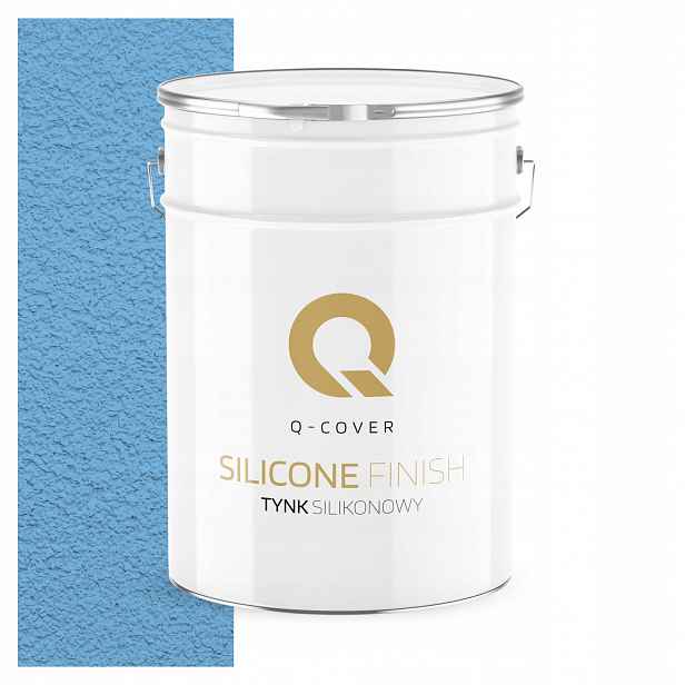 Silikonová Fasádní Omítka Modrá 15 Kg Beránek Granulace 3.0 mm F116