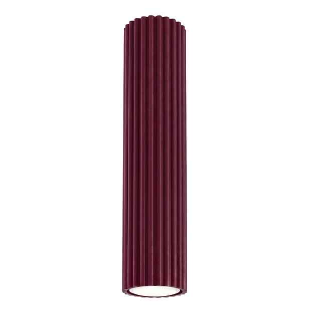 Stropní Svítidlo Karbon burgundská stropní trubka Spot nástěnný Lampa Tuba Sollux Gu10