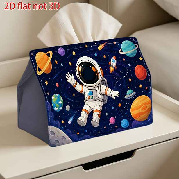 TEMU 1ks Astronautický dávkovač ubrousků s vesmírným a designem vesmírného dobrodružství - Úsporný držák na kapesníčky vhodný pro domov, kolej,