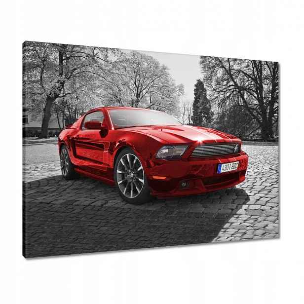 Obrazy 80x60 Červený Ford Mustang Usa