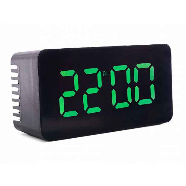 Budík Jvd SB3658.1 Černý Alarm Zdřímnutí Teploměr