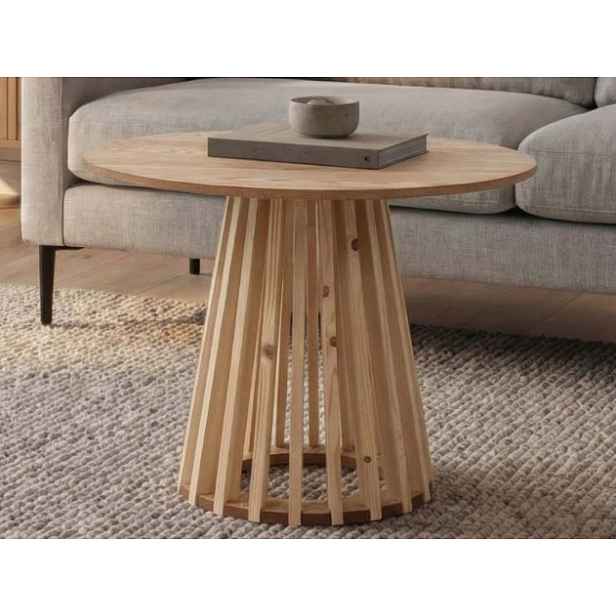 Kulatý konferenční stolek Siluet, světlý jasan