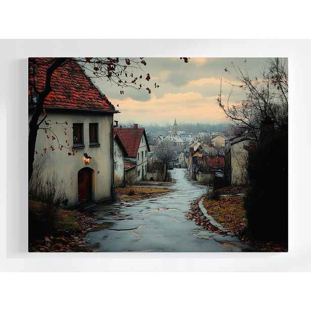 Plakát Staré Městečko Ulička Podzim Melancholie 100x75