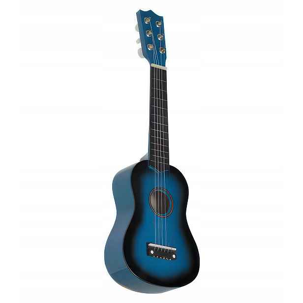 Gitalele pro děti, modrá 6-strunová mini kytara, cestovní ukulele