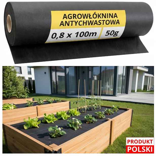 Agrotextilie 50 g/m2 0,8 m 100 m Uv pro zahradu mulčující trávníková ochrana rohož