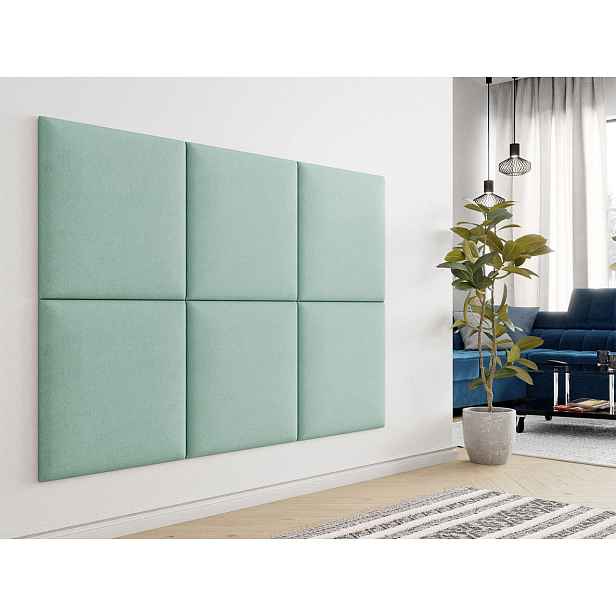 Čalouněný panel 60x60 PAG - tyrkysový