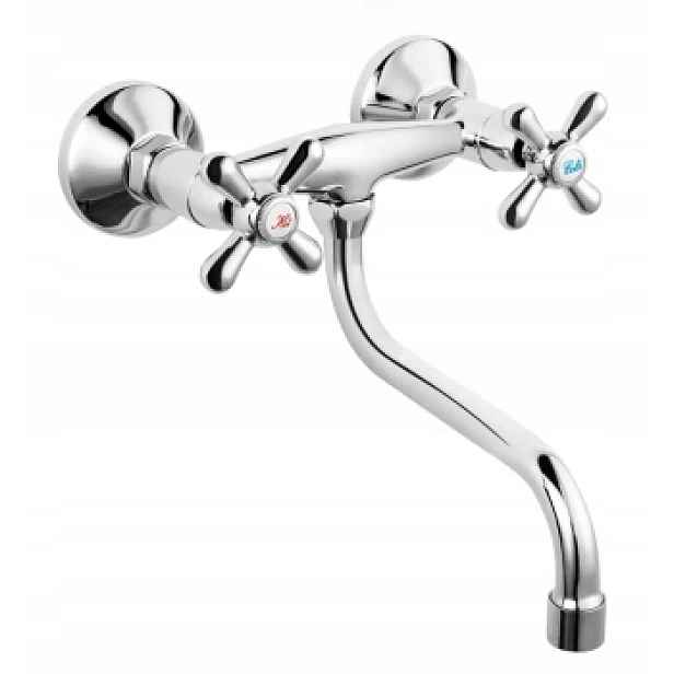 Ferro Nástěnná Kuchyňská Baterie Retro New, Chrom