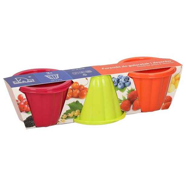 PROHOME - Formička s víkem na puding sada 3ks