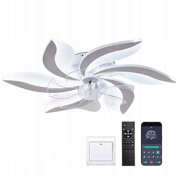 stropní svítidlo Led Stmívatelný Lustr S Ventilátorem Moderní Dálkový Ovladač
