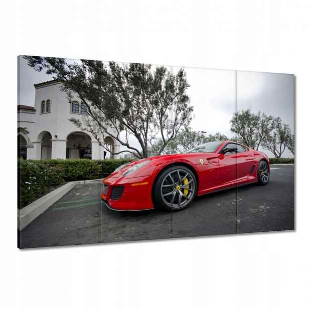 Obrazy 120x80 Červený automobil Ferrari