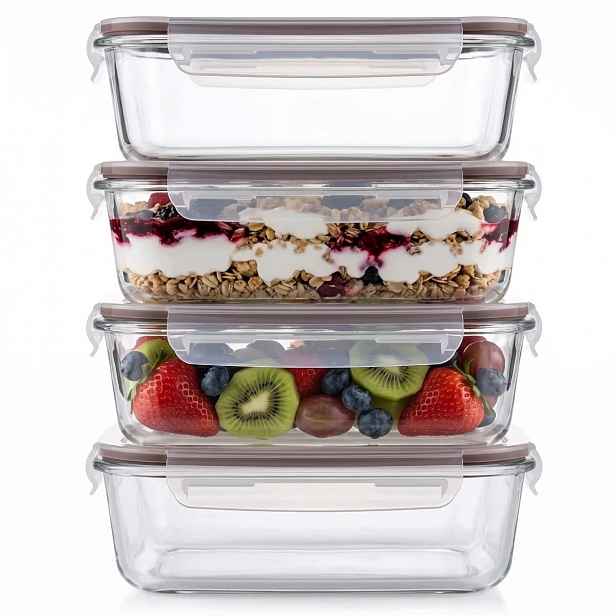 Dózy na potraviny 1,5 l Sada 4 obědových boxů Altom Design Fresh