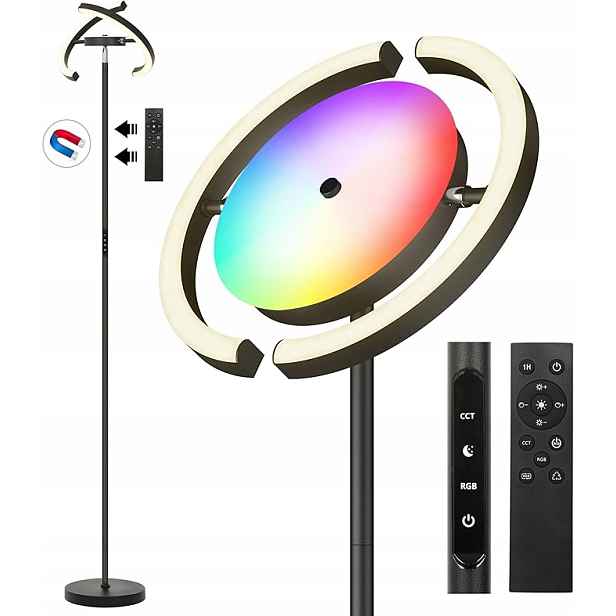 Otren Stojací Led lampa do obývacího pokoje, Rgb stropní reflektor, 3000 K-6000 K