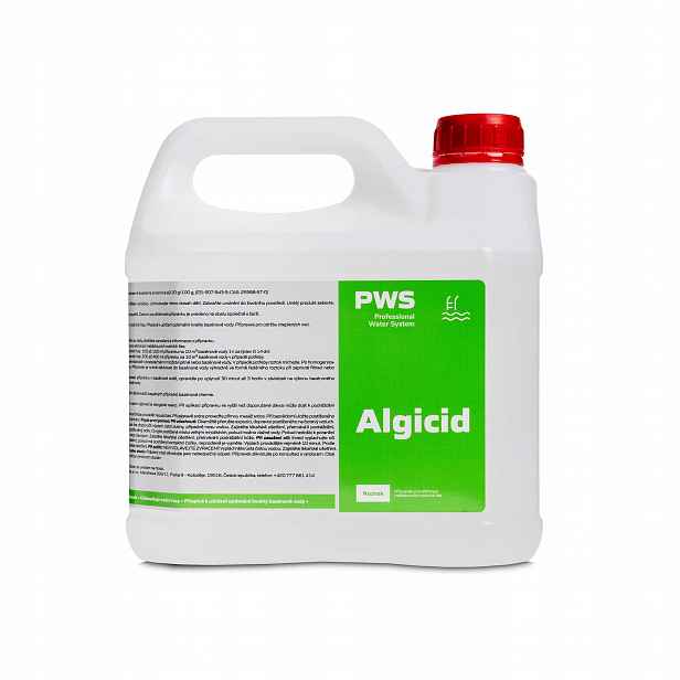 Pws Algicid 3l na řasy v bazénu bazénová chemie