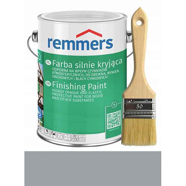 Remmers Deckfarbe barva na dřevo 10L Okenní šedá