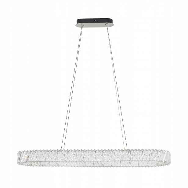 Stříbrná závěsná lampa Luxora Led, moderní, nad stůl Nowodvorski
