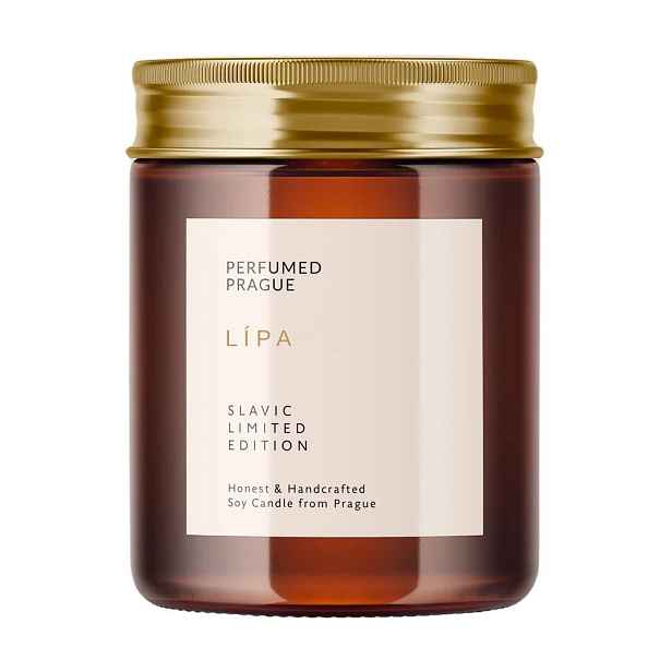 Vonná sojová svíčka Slavic Edition: #88 Linden, Moss, Hibiscus – Perfumed Prague