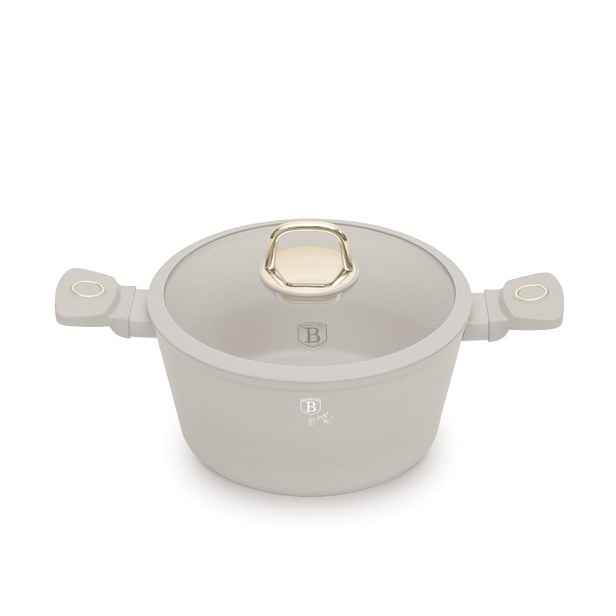 BERLINGERHAUS Kastrol s titanovým povrchem a poklicí 24 cm Sahara Collection BH-8071
