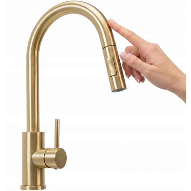 Kuchyňská Baterie Fresh Touch Zlatá Kartáčová Rea