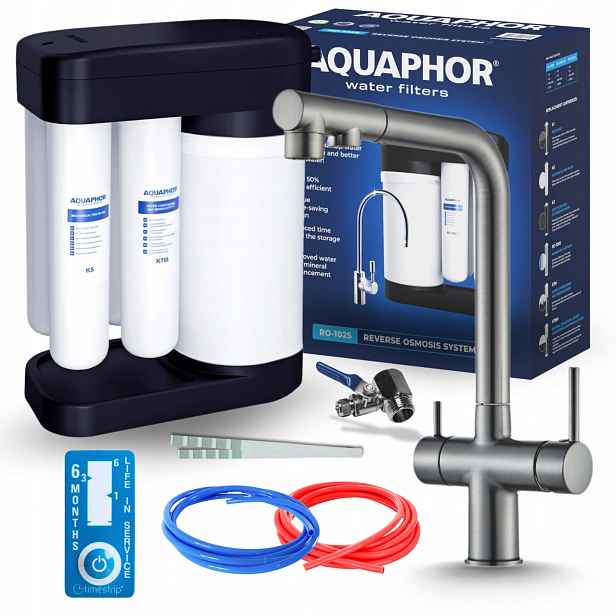 Kuchyňská Baterie Vytahovací Sprcha A Filtr Na Vodu Aquaphor 102S