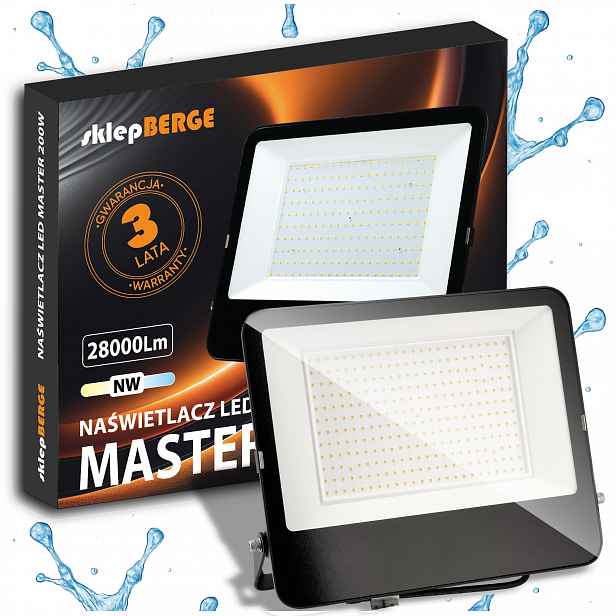 Lampa Halogen Reflektor Led reflektor 200W 28000lm 4000K Voděodolný