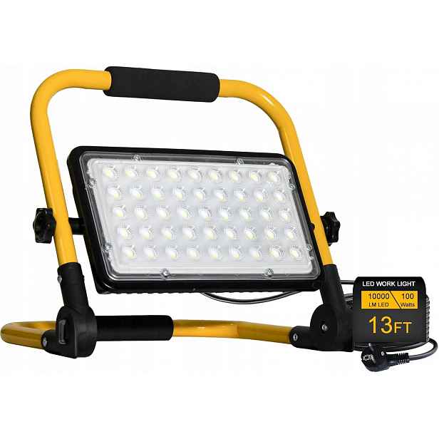 Led Stavební Reflektor 100W S Trojnohou IP66 6500K Kabel 4 M