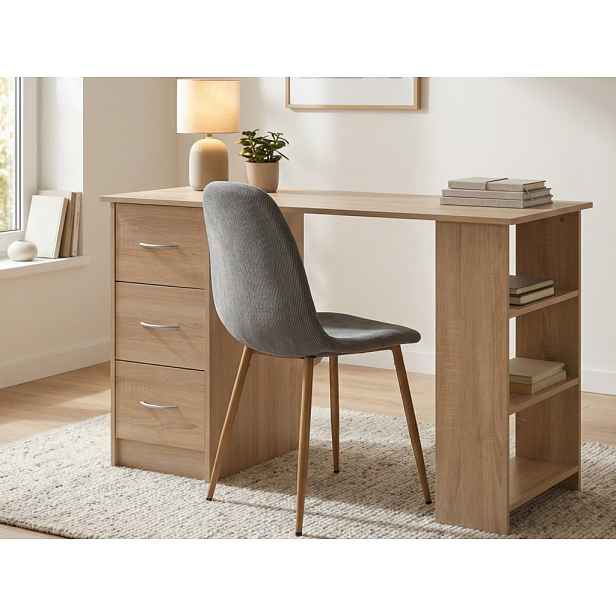 Psací stůl se šuplíky Lusso, dub sonoma