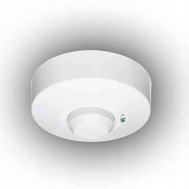 Senzor Pohybu Mikrovlnný Bílý 360 St. 1200W 8 Metrů IP20 E+CR-M1/ON