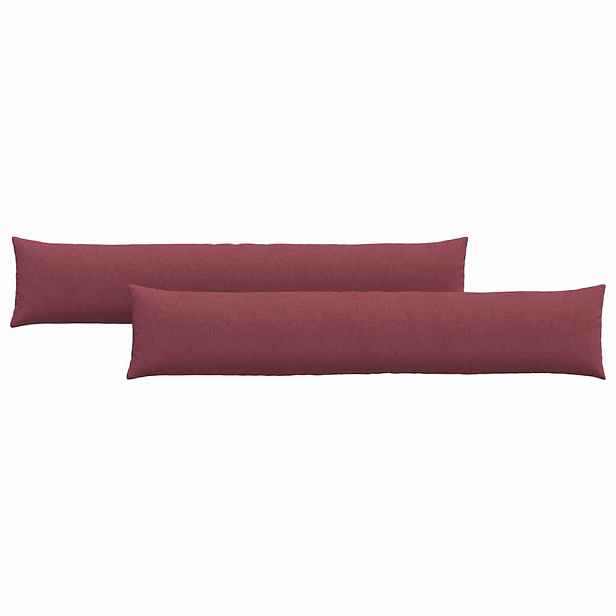 vidaXL Pohovkové polštáře 2 ks textil Víno Červené 200 x 40 cm