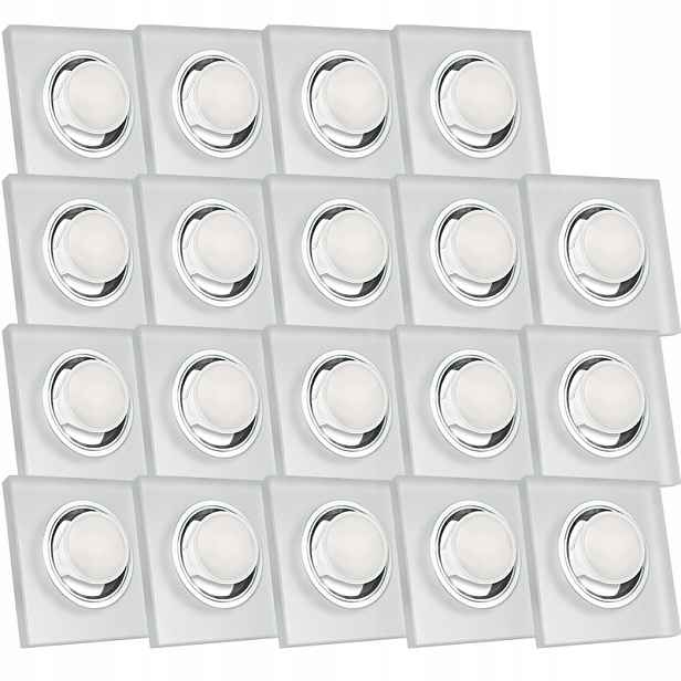 19X Skleněná Zapuštěná Lampa S Velmi Silným Sklo 5W Led Žárovka