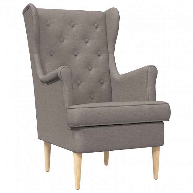 vidaXL křeslo Taupe Textil