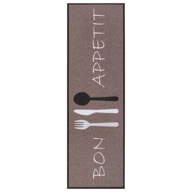 Běhoun Cook & Clean 105724 Brown White, 50x150, hnědá, kuchyně, Hanse Home