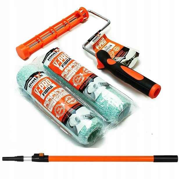 Malířská Sada Motive 2x Váleček Fíbr 23CM/10MM Držák Teleskopická Hůl