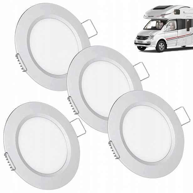 Podomítkový Led Panel Lampa Stropní Svítidlo Svítidlo 3W Bílé Stropní Očko Led Lampa