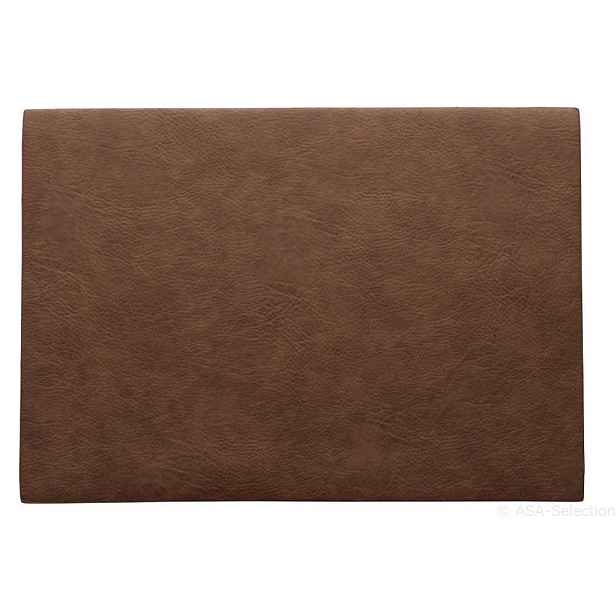 Prostírání imitace kůže 33x46 cm VEGAN LEATHER ASA Selection - karamel