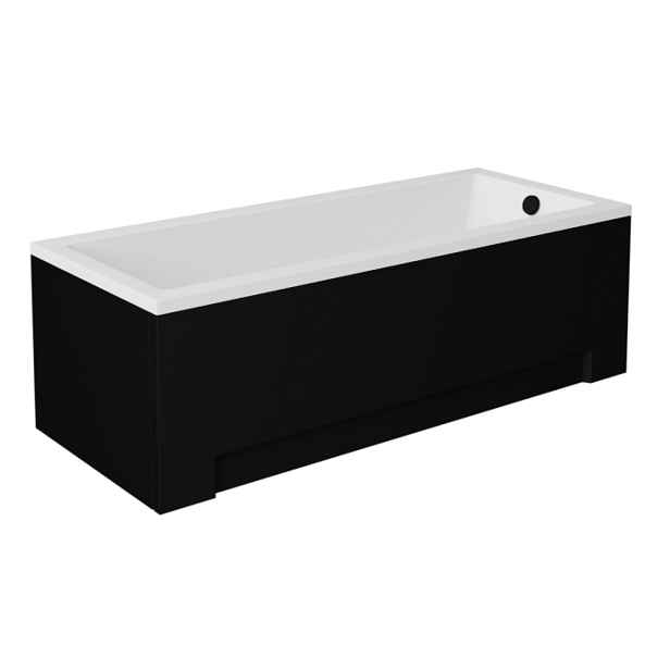 Set vanových panelů BESCO UNI BLACK — Rozměr vany - 130 × 70 cm