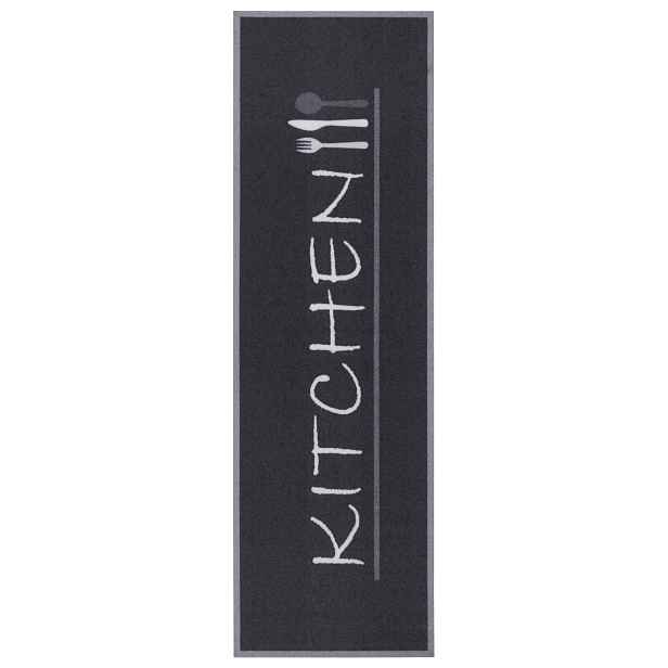 Běhoun Cook & Clean 105725 Black White, 50x150, šedá, kuchyně, Hanse Home