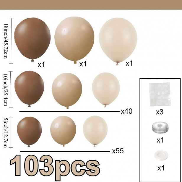 TEMU Sada pro balónkovou girlandu - Perfektní pro balónové girlandy a dekorace oblouků. Ideální pro narozeninové oslavy, oslavy, svatby, rozlučky se