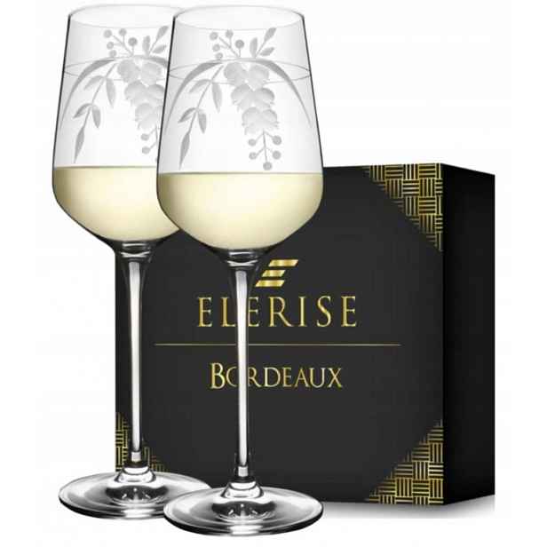 Elerise Bordeaux – Křišťálové skleničky na bílé víno 480 ml (2 ks)