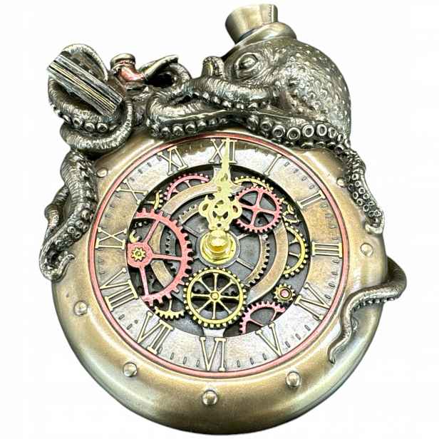 socha Chobotnice na hodinách kolekce Steampunk Veronese WU77802A4