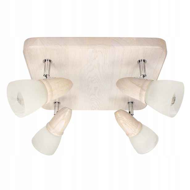 Suftiová Lampa Spotlight Dřevěný Stropní Svítidlo Julietta GU10 Led Nastavitelná