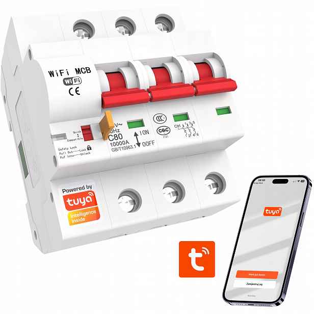 Třífázový Fázový Nadproudový Regulátor Tuya Wifi Smart Home