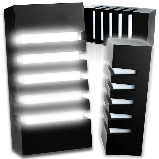 Venkovní Fasádní Nástěnná Zahradní Lampa Z Hliníku, Svítidlo E27