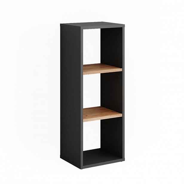 Vicco STOJÍCÍ POLICE Orlando Antracit/zlatý dub 30 x 80.1 cm