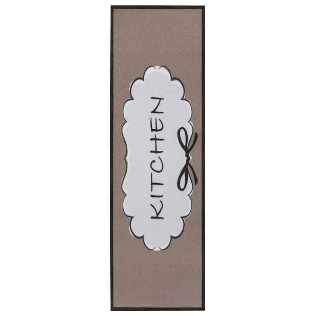 Běhoun Cook & Clean 105728 Brown White Black, 50x150, hnědá, kuchyně, Hanse Home