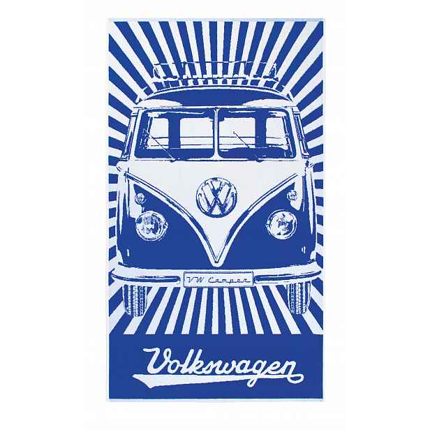 Brisa Ručník na pláž Vw T1 Bus Modrý/Pruhy