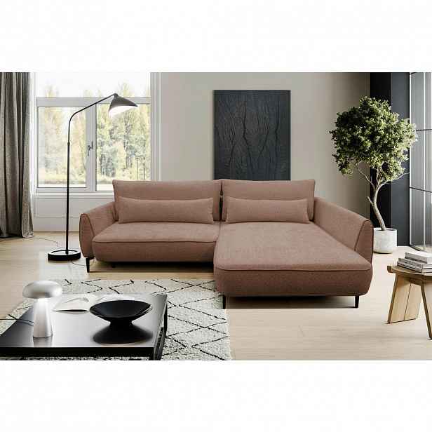 MID.YOU ROHOVÁ SEDAČKA, textil, hnědá