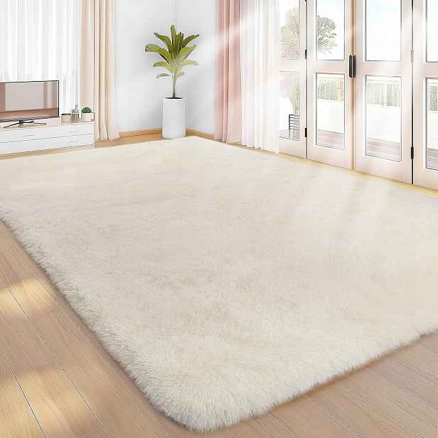 Nadýchané koberce do obývacího pokoje o rozměrech 120 x 160 cm pro dekoraci interiéru