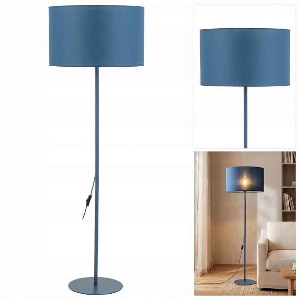 Podlahová lampa Dalum modrá barva, jemné světlo do ložnice Tk Lighting