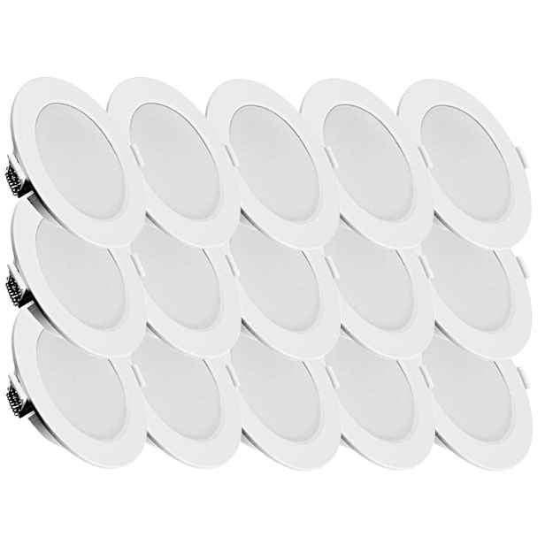 Sada plochých stropních svítidel Slim Led Eco 6W 15x